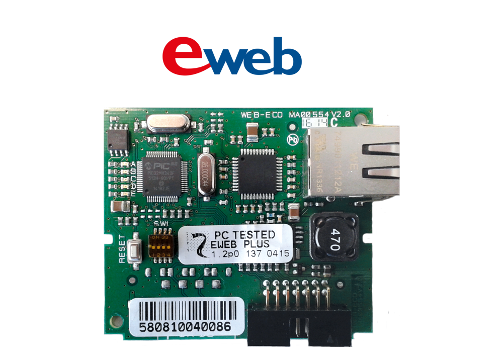 EWEB PLUS, LAN komunikátor pre ústredne CAPTURE
