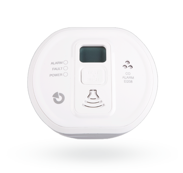 EI208DW autonómny detektor plynu CO s displejom